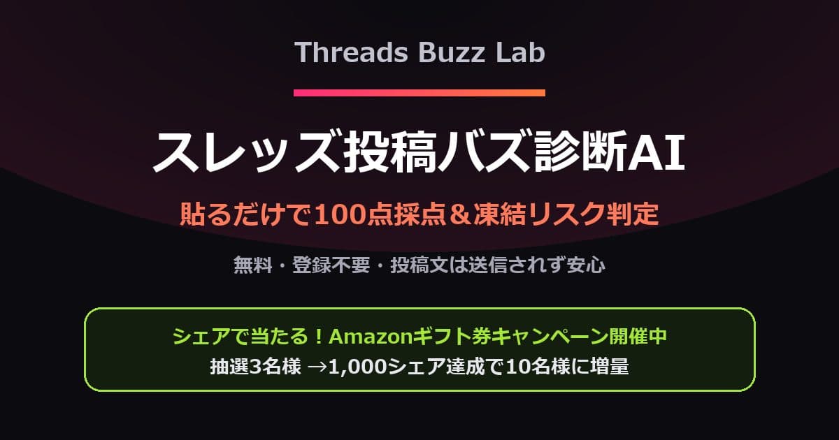 Threads Buzz Lab のプレビュー